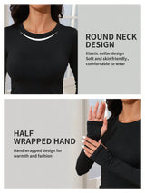 Atrex Women's Round Neck Long Sleeve Top