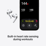 Airpods Pro 3 Wireless Earbuds, Active Noise Cancellation, Live Translation, Heart Rate Sensing, Hearing Aid Feature, Bluetooth Headphones, Spatial Audio, High-Fidelity Sound, USB-C Charging