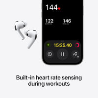 Airpods Pro 3 Wireless Earbuds, Active Noise Cancellation, Live Translation, Heart Rate Sensing, Hearing Aid Feature, Bluetooth Headphones, Spatial Audio, High-Fidelity Sound, USB-C Charging